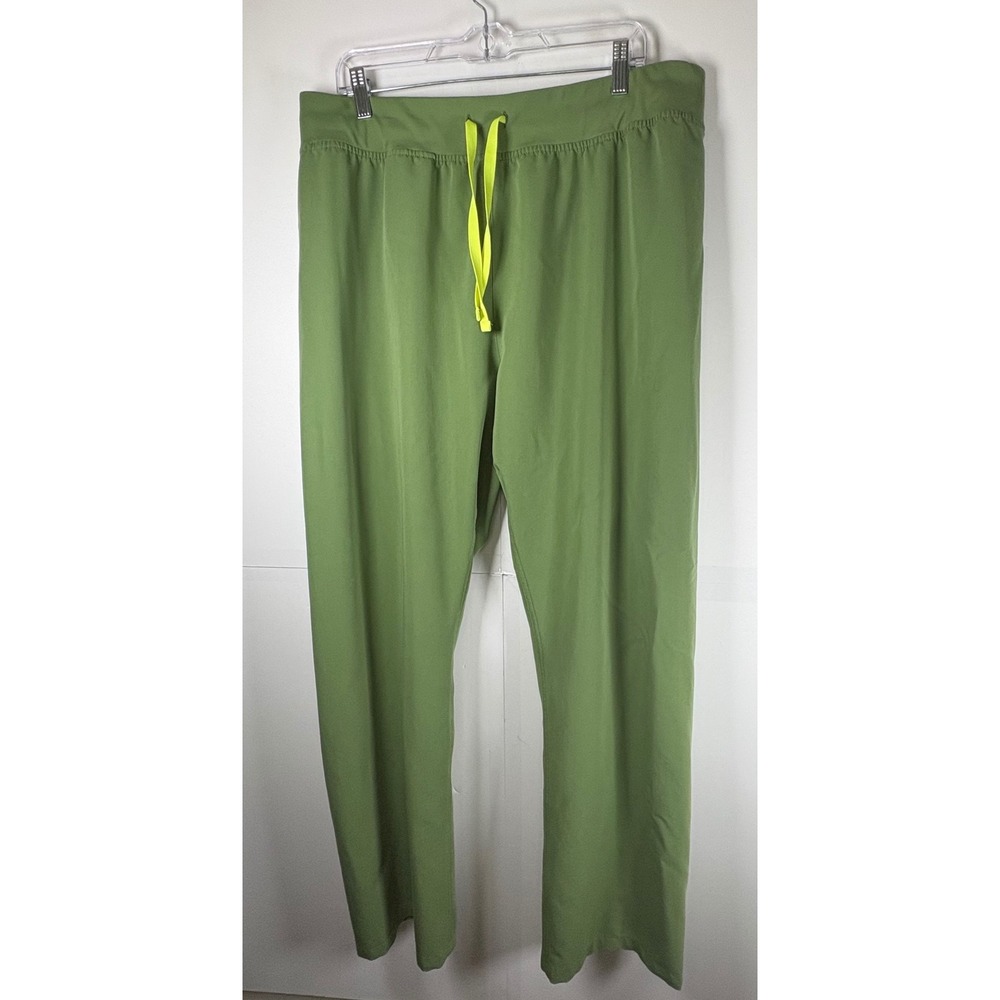 FIGS Women's Technical Scrub Pants Fern Straight Leg Spandex Blend Sz 2XL